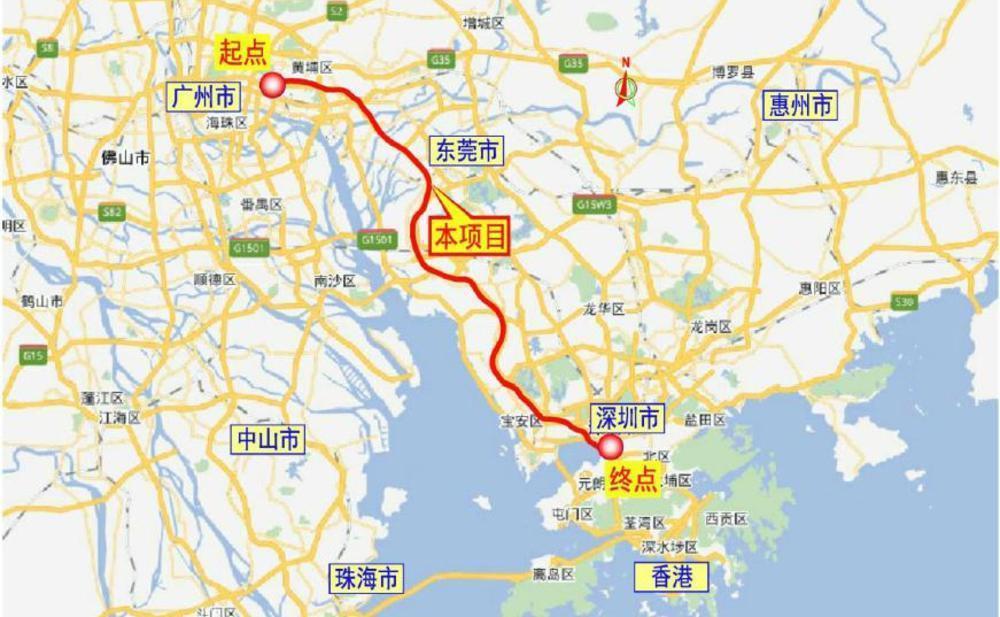 广深高速东莞段拟扩建成双向十车道